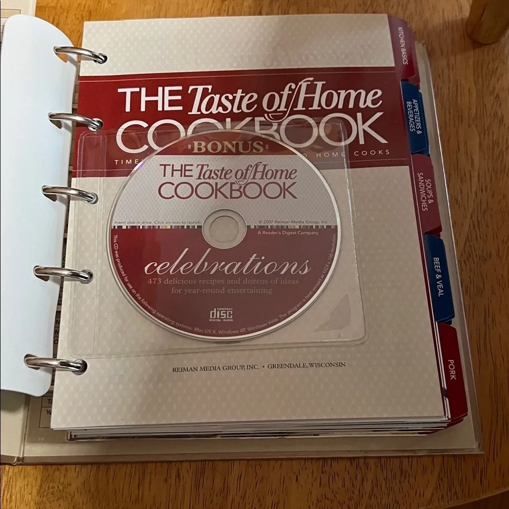 Taste of Home Cookbook - Red and Brown Edition Large